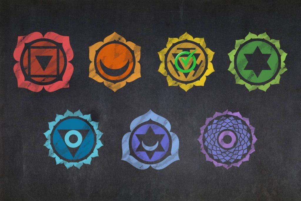 Manipura Solar Plexus Chakra represented by the fire element, symbolizing transformation and personal power