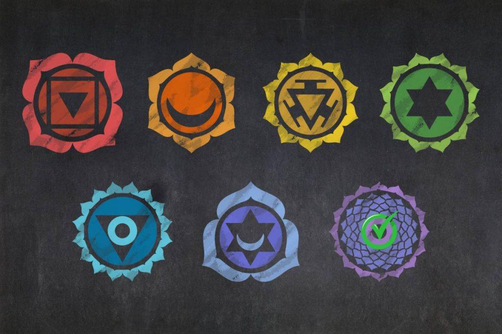 Violet lotus symbol representing the Sahasrara Crown Chakra and the expansion of higher consciousness