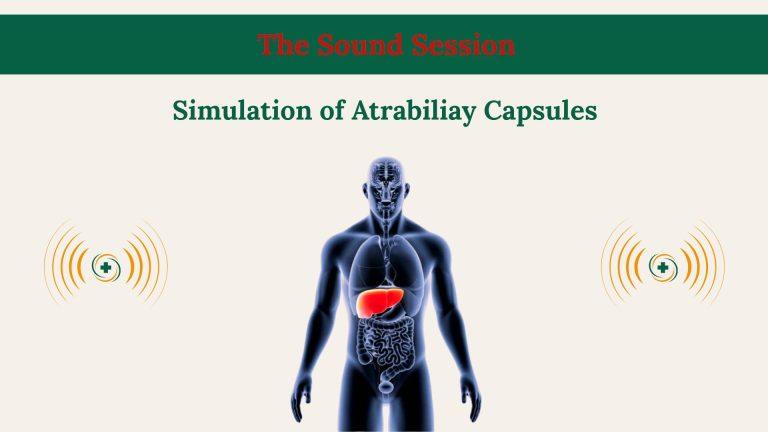Simulation of Atrabiliay Capsules Sound Sessions supporting emotional balance and protection