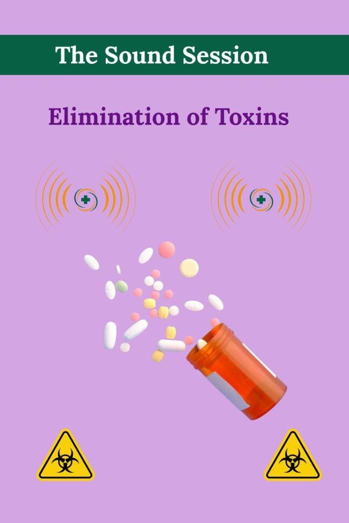 Toxin Elimination Frequencies energetic detox Pinterest illustration for inner balance
